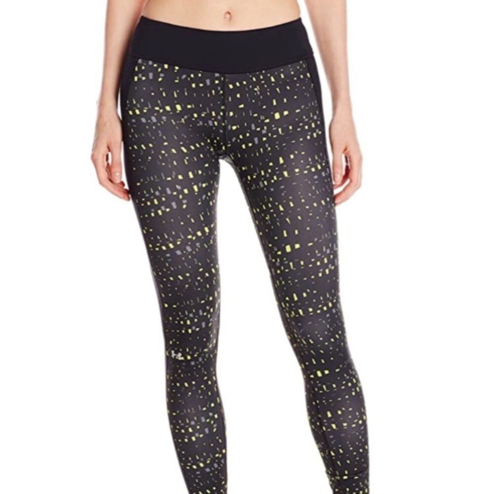 New Under Armour ColdGear Printed Running Tights Leggings Pants